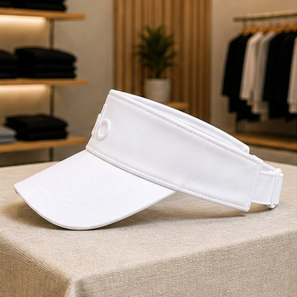 ALO Yoga White Casual Open Top Visor Hat Activewear